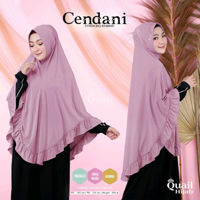 CENDANI QUAIL HIJAB | ORIGINAL QUAIL HIJAB | Jilbab Jumbo | Jilbab Syari | Jilbab Jumbo Quail