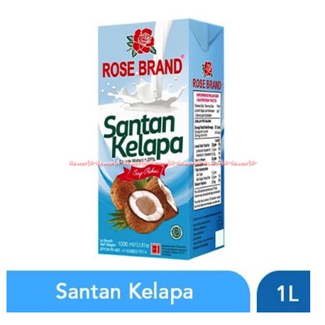 Rose Brand Coconut Cream 1L Santan Kelapa Instan Siap Pakai Rosebrand Lemak Nabati Santen Kental Untuk Masak 1 Litter