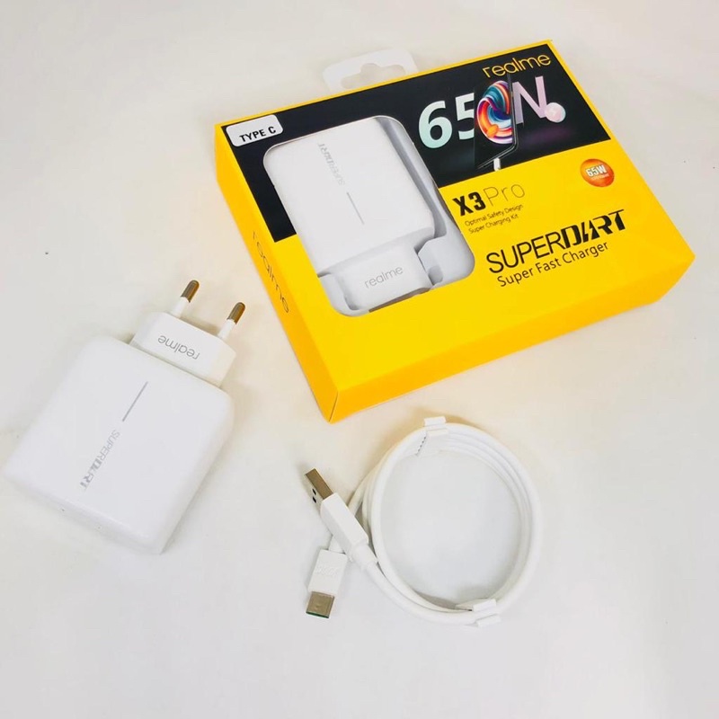 Charger Realme X3Pro/X60Pro Micro TypeC Super Fast Charger Resmi Indonesia