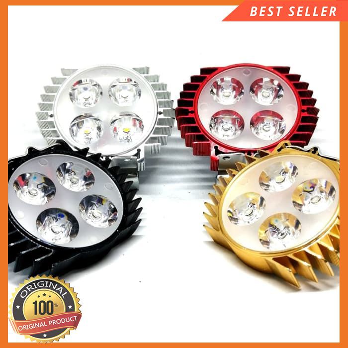 Lampu Sorot Tambahan LED Putih Sepeda Motor CBR Vixion PCX R15 Vario