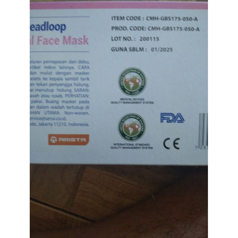 masker sensi harga perlembar