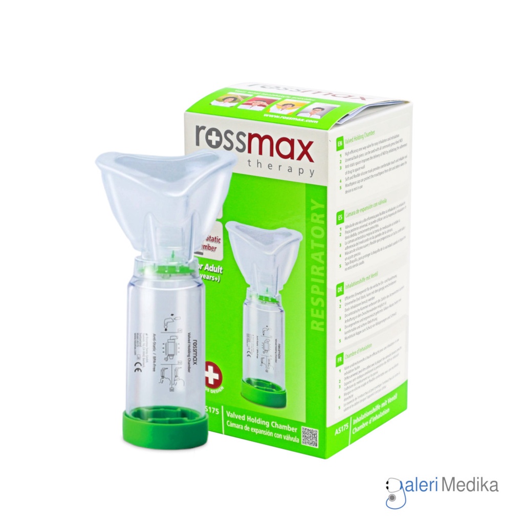 Rossmax Aerospacer AS-175 Valved Holding Chamber / Corong Asma / Areo Spacer