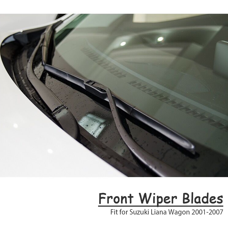 1 Set Wiper Kaca Depan Mobil Bahan Karet Untuk Suzuki Liana Wagon Hatchback Sedan 2007-2001