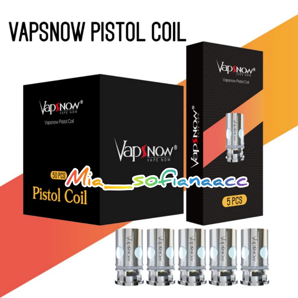 KOIL COIL VAPSNOW PISTOL 0.15 OHM MESH HARGA 1 PCS ORIGINAL