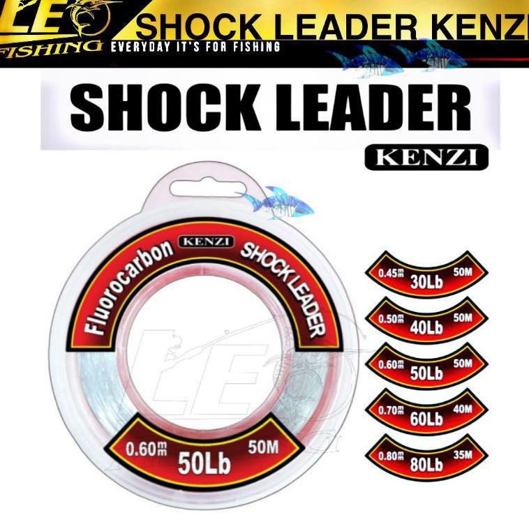 SHOCK LEADER KENZI KOJI FLUOROCARBON PANJANG 50M TERSEDIA 15LB 20LB 30LB 40LB 50LB 60LB 80LB "Cbd31a
