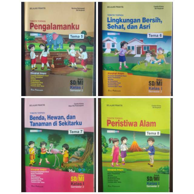 LKS Tematik SD Kelas 1 Terbaru Kurikulum 2013 semester 2 Tema 5,6,7,8