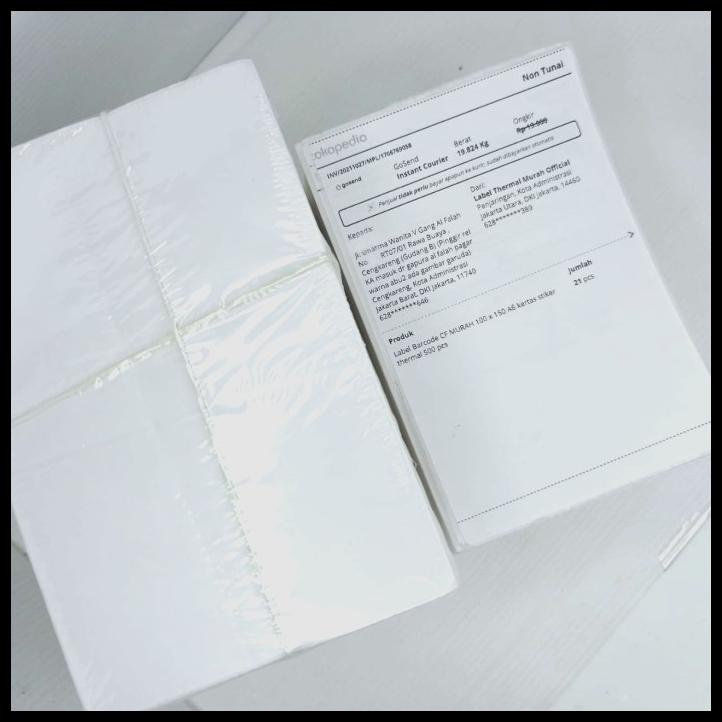

PROMO LABEL BARCODE CF MURAH 100 X 150 A6 KERTAS STIKER THERMAL 500 PCS PROMO