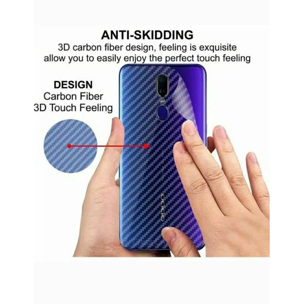 SKIN STIKER ANTI GORES ANTI JAMUR GARSKIN KARBON ALL TYPE HANDPHONE XIAOMI REDMI 4A || APRIADI AKSES