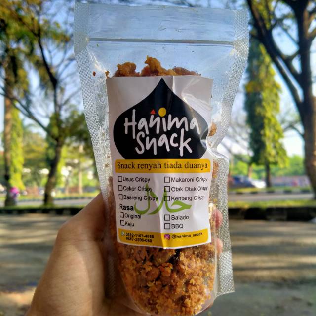 

Kripik Usus Ayam / kripsus / hanima snack 100gr