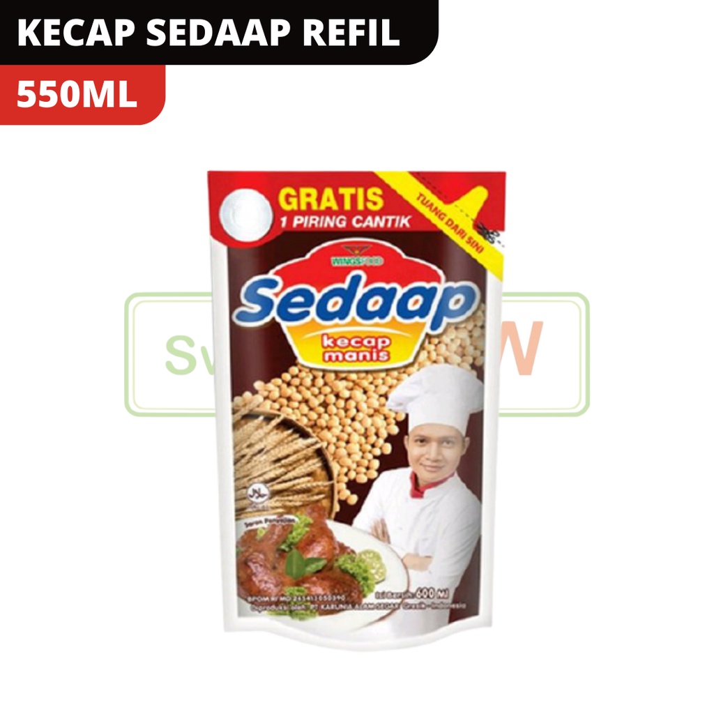 

KECAP MANIS SEDAAP REFIL 520ML