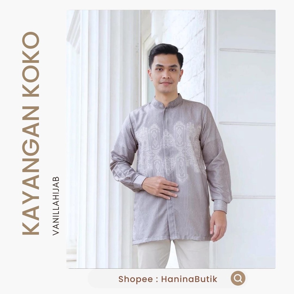 (𝗦𝗜𝗔𝗣 𝗞𝗜𝗥𝗜𝗠) KOKO KAYANGAN KEMEJA DEWASA KAYANGAN BLUSH SIZE XL by VANILLAHIJAB