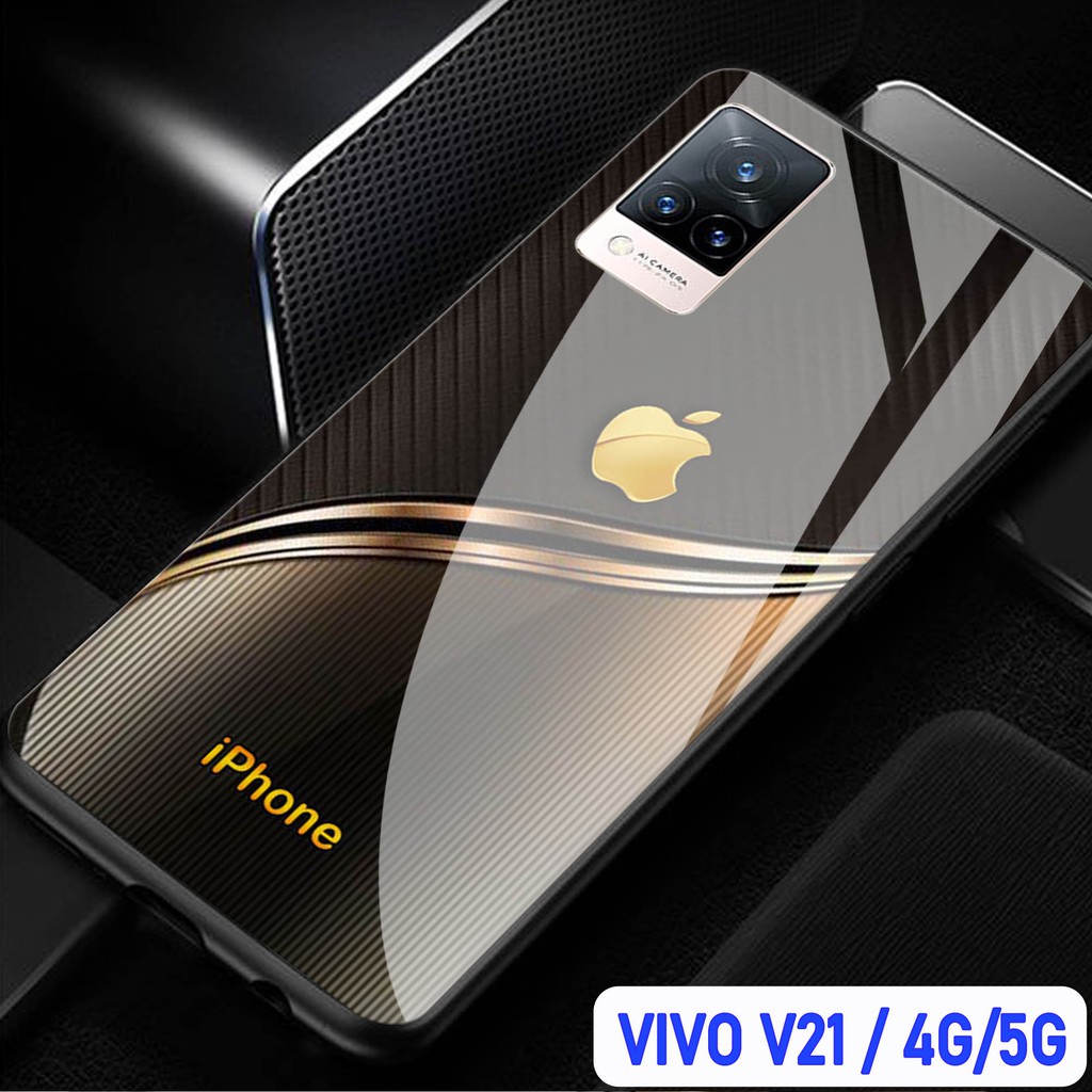 [H02] SoftCase Kaca Vivo V21 4G V21 5G, CASE HP Vivo V21 4G V21 5G, SOTFCASE GLASS Vivo V21 4G V21 5