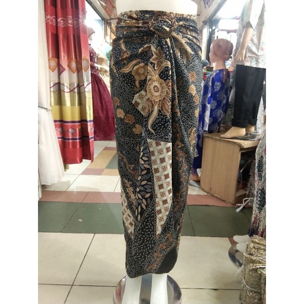 Couple rok lilit dan kemeja//rok lilit motif baru//kain lilit//rok instan//couple batik terbaru