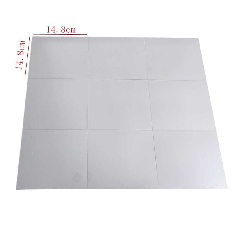 Mirror Wall Sticker 3D Stiker Dinding Cermin Model Kotak 9 pcs