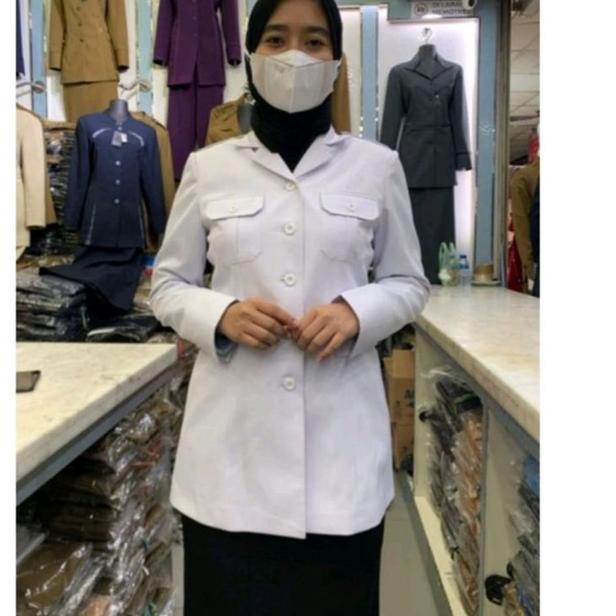 Sudah READY.. Blazer Guru Hitam Putih Rok Span / Seragam Hitam Putih / Baju Hitam Putih Guru / Baju 