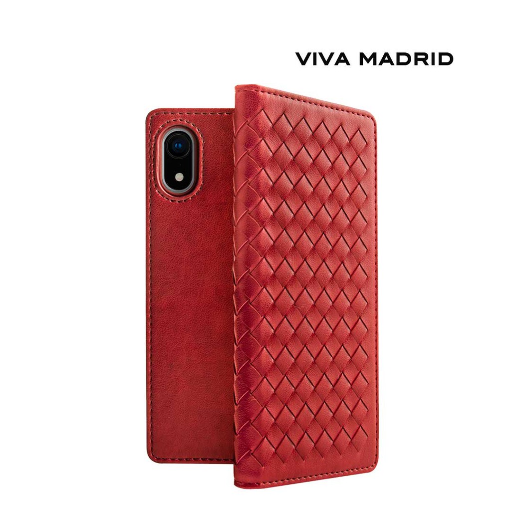 Viva Madrid Tejido Folio Case - Casing IPhone XR - Merlot Red