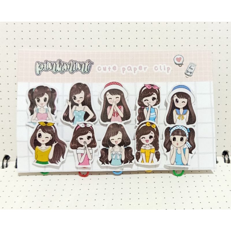 

PAPERLIP KLIP KERTAS BUKU TEMA PRETTY GIRL PART.2