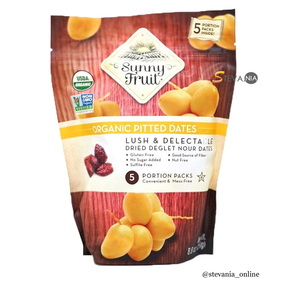 

Sunny Fruit Organic Pitted Dates 5 Portion Packs 250GR Original