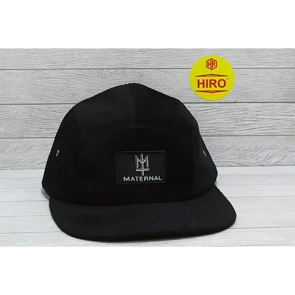 Topi 5 panel maternal / five panel premium / snapback caps distro original topi lima panel pria