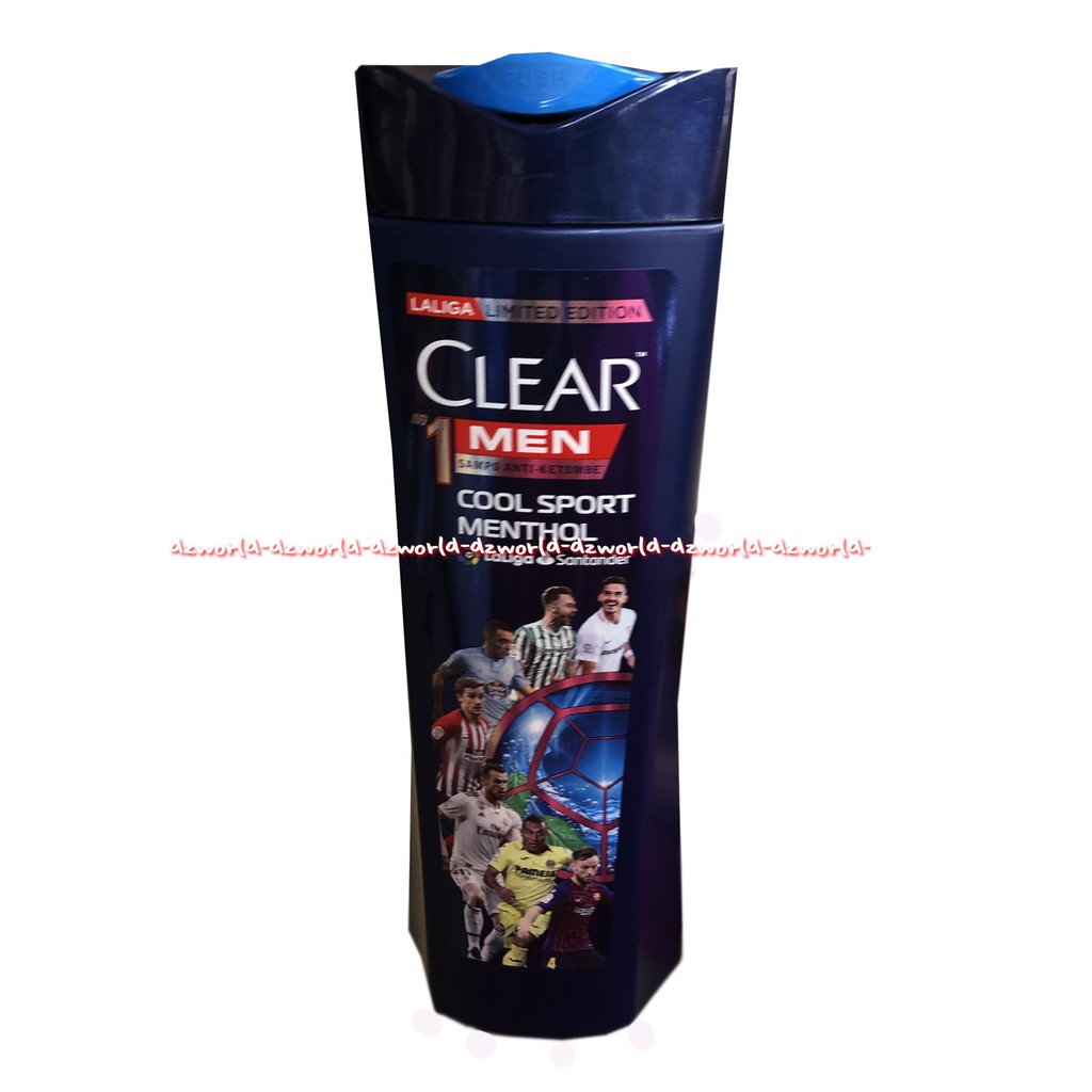 Clear Men Cool Sporty Menthol 340ml Shampoo khusus untuk Pria dengan Nutrium 10