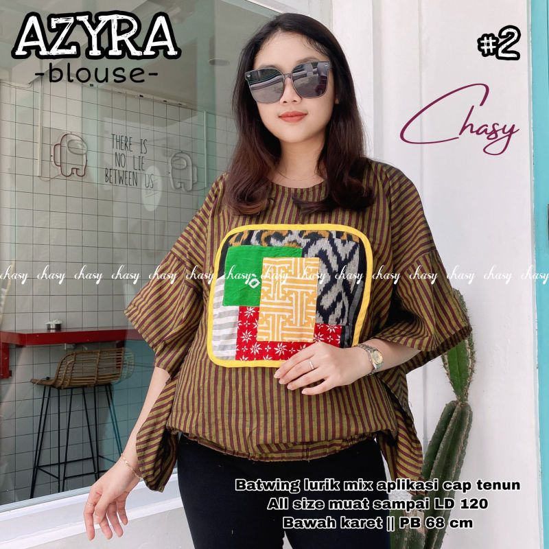 Setelan Baju Etnik Lurik Mix Tenun Troso Original Tradisional Celana Kulot Atasan Batwing Wanita Cas