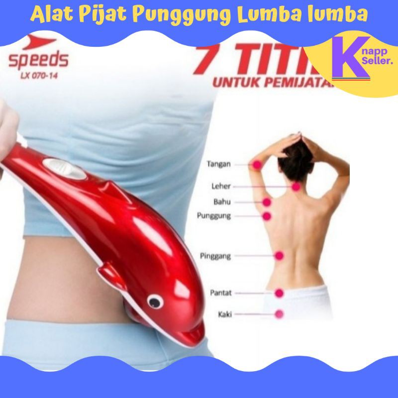 Alat Pijat Punggung Infrared Lumba-Lumba Massage Gun