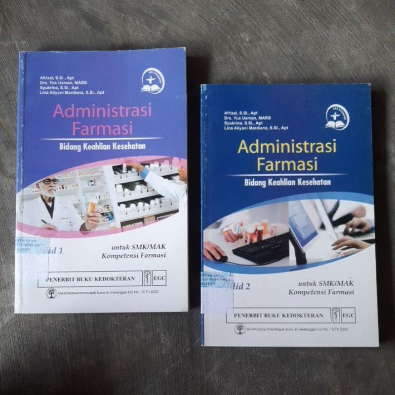 Jual Buku Administrasi Farmasi Untuk Smk Farmasi Jilid 1.2. Keahlian ...