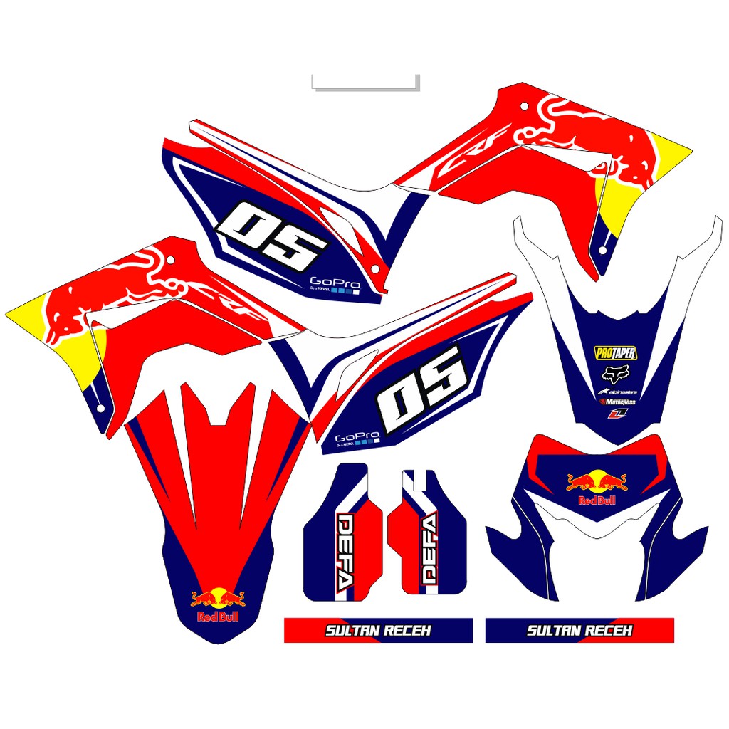 Sticker DECAL CRF 150 L Bisa Custom Stiker Honda CRF 150 L  (44)