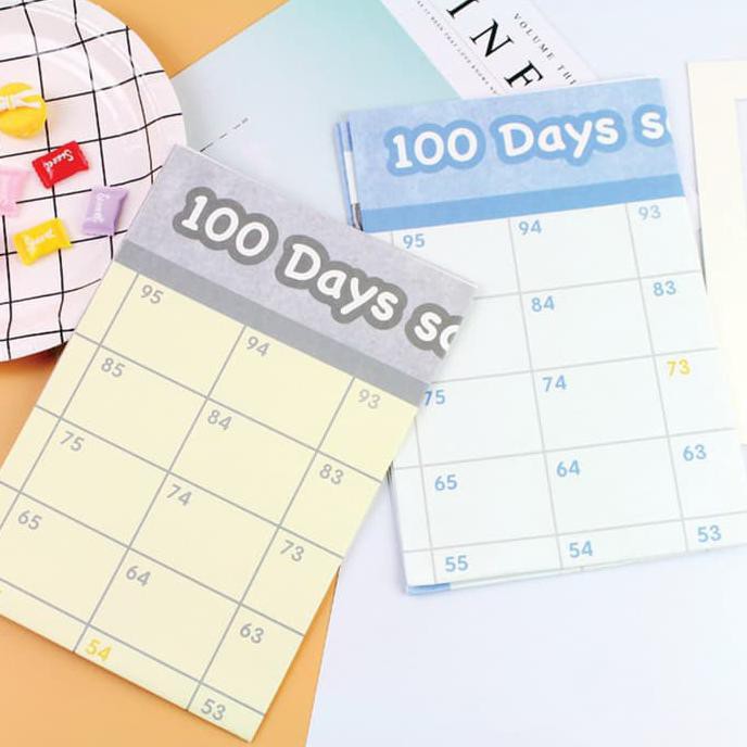 

Meow 100 Days Schedule / Kertas Catatan Kegiatan Harian
