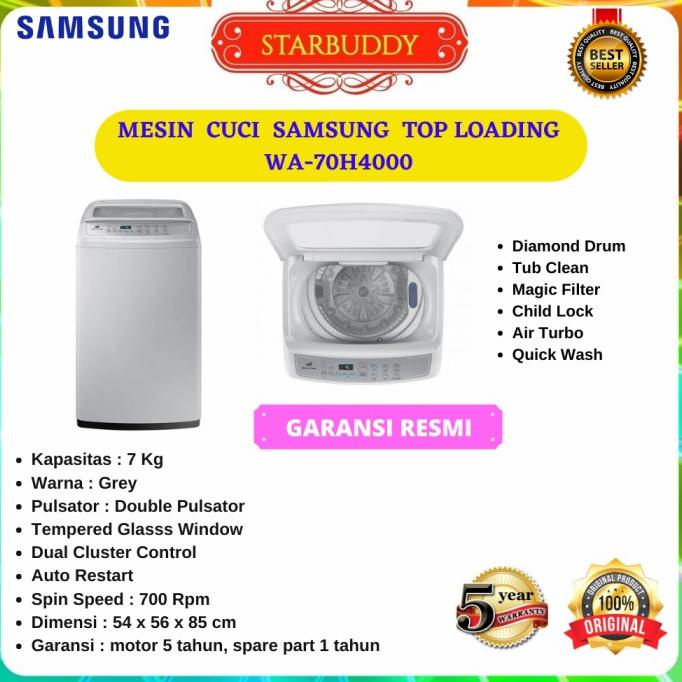 PROMO Mesin Cuci 1 Tabung Samsung Otomatis 7kg