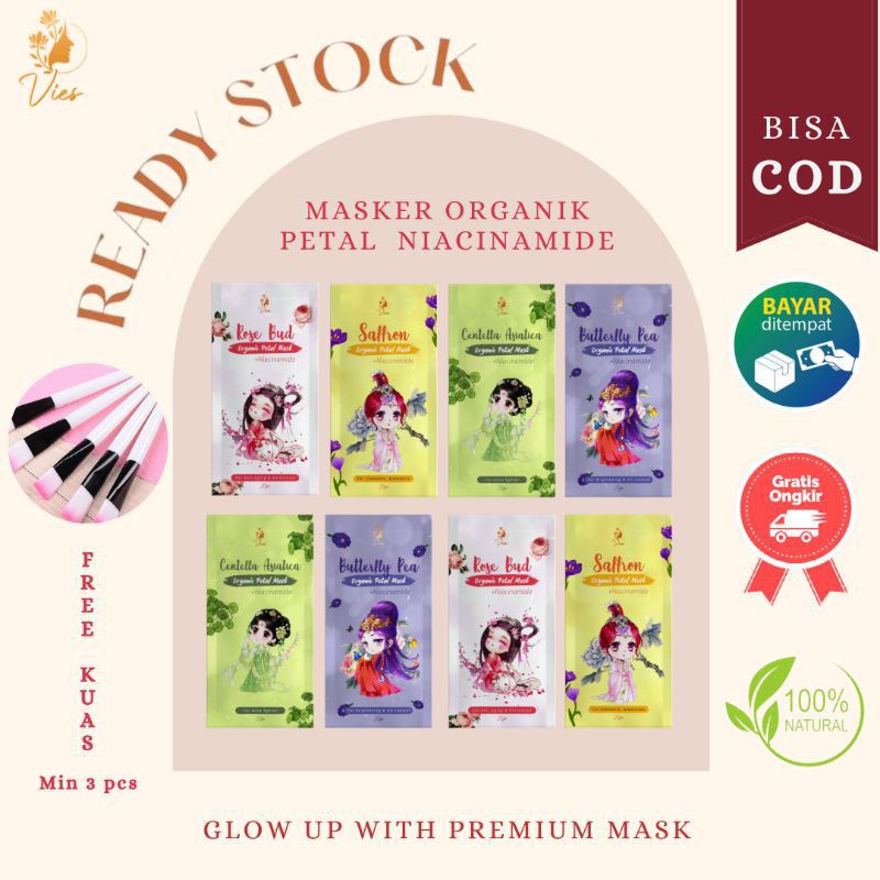 MASKER ORGANIK PETAL NIACINAMIDE / MASKER ORGANIK / MASKER PETAL
