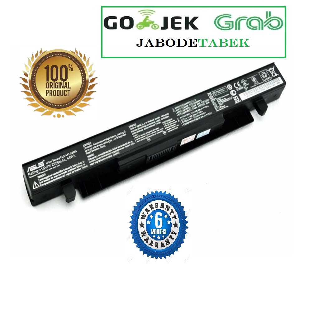 Baterai Batre Original Laptop Asus X550 X550J X550JK X550JX A41-X550A