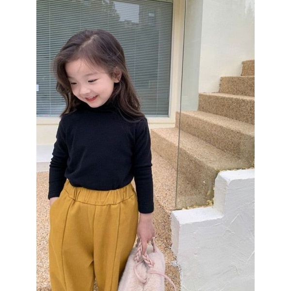 Atasan Rajut Anak ala Korea OOTD Atasan Rajut Berhijab Baju Rajut Anak Perempuan Lengan Panjang || Atasan Lengan Panjang Anak Perempuan Korea Style (ALL SIZE) 1-2 Tahun