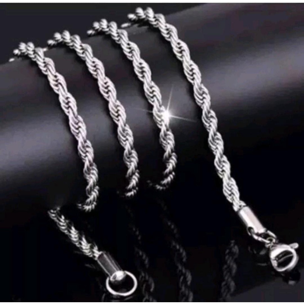 KALUNG TITANIUM PRIA MODEL TAMBANG ANTI KARAT