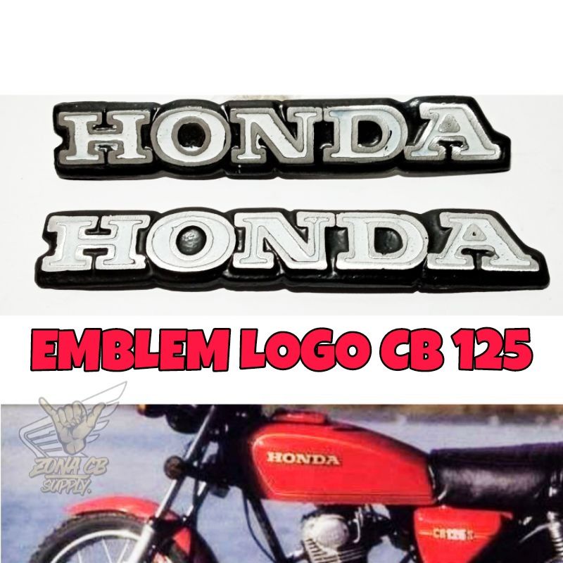 logo cb 125 import japan / emblem cb glatik mirip original / lambang cb125 / stiker cb 100