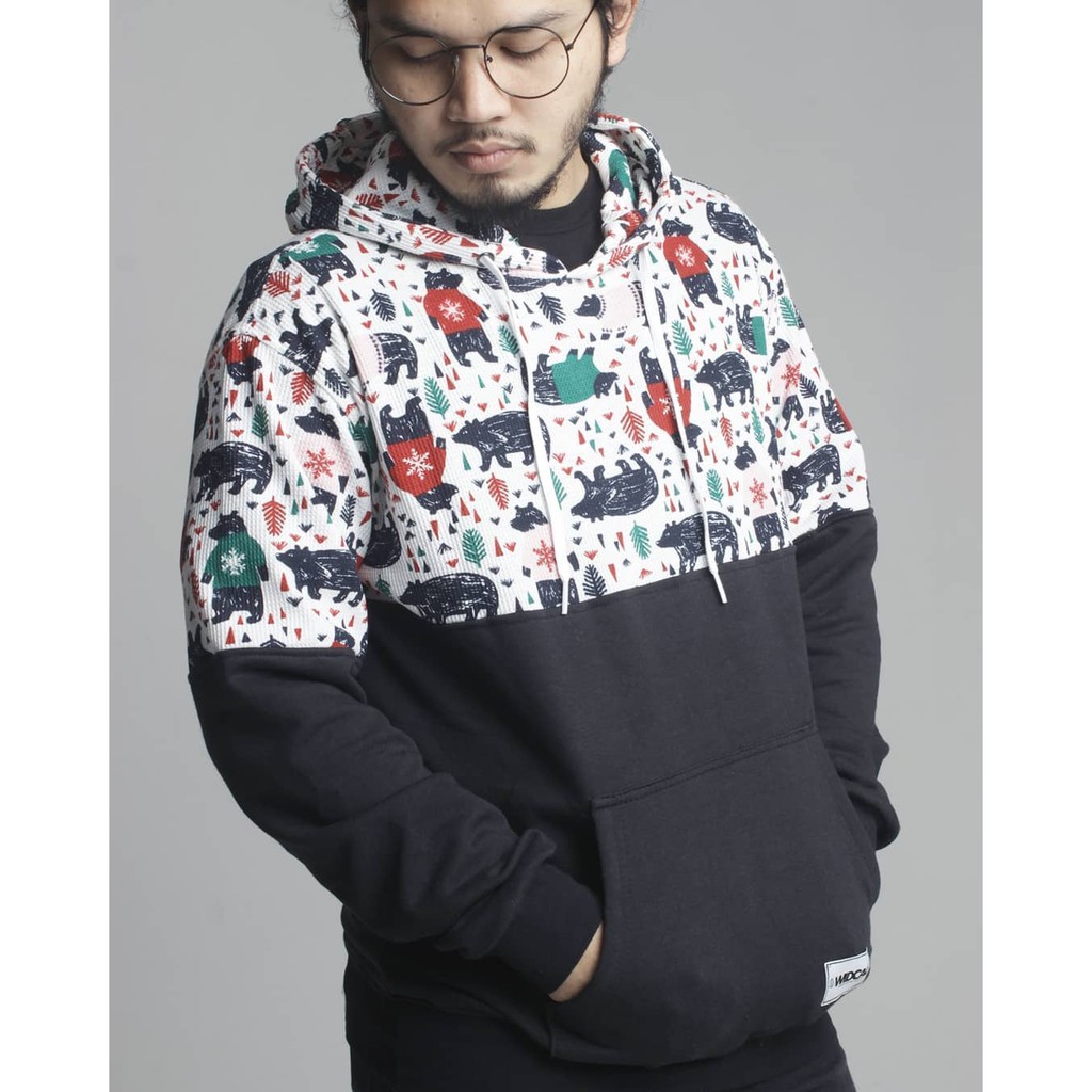 Hoodie Half Navajo White // Hoodie Polos // Hoodie Custom