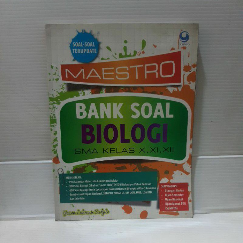 Buku Maestro Bank Soal Biologi Sma Kelas X Xi Xii Shopee Indonesia