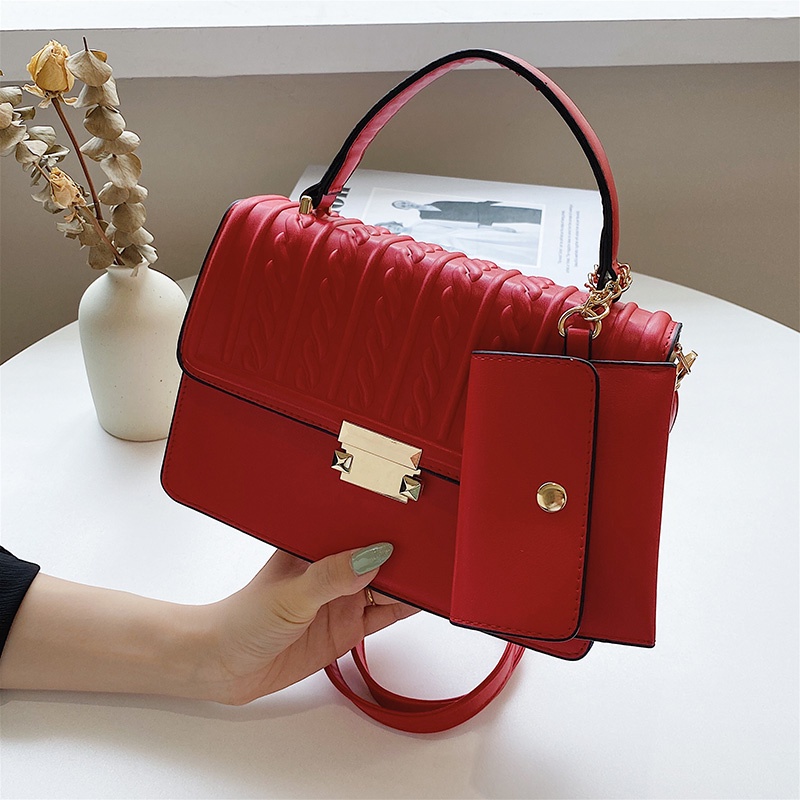 (2Pc Bisa 1Kg)GTBI998875251 New arrival  !!! Tas Selempang  Tas Wanita Import Premium +Wallet