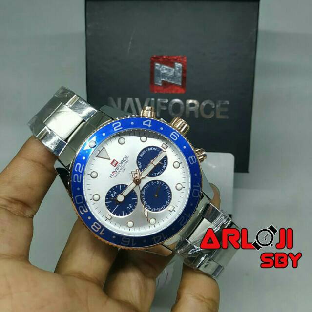 Jam pria Naviforce 9147 original sport