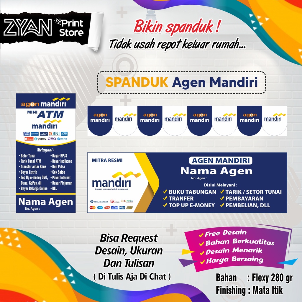 SPANDUK BANNER AGEN MANDIRI