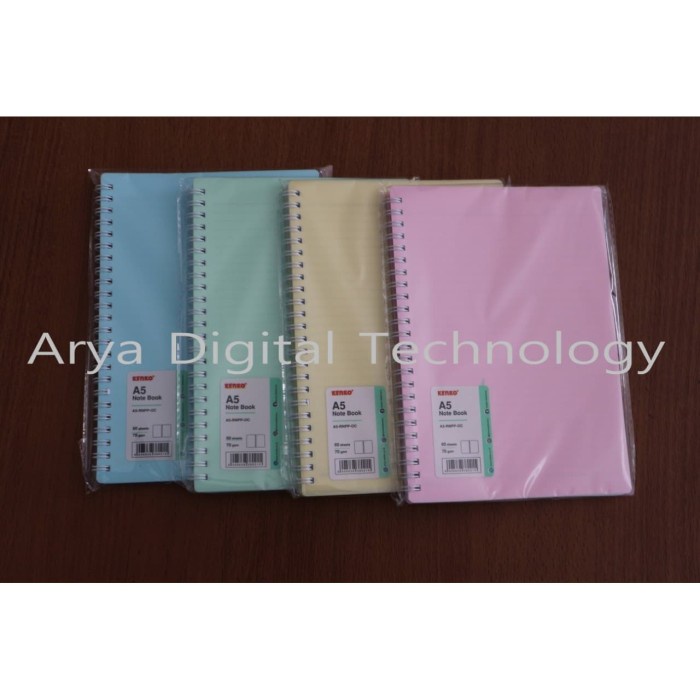 

[RESTOCK] Buku Catatan Ring Notebook A5 Pastel Colour Agenda Tulis Kenko Murah - Random