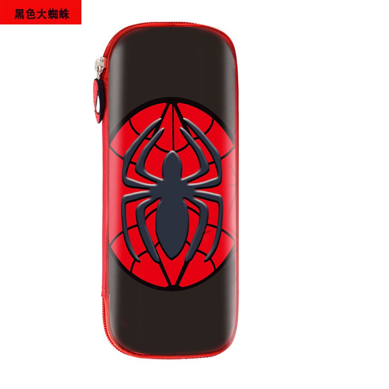 Kotak pensil multi fungsi karakter super hero-Spaiderman Black Red