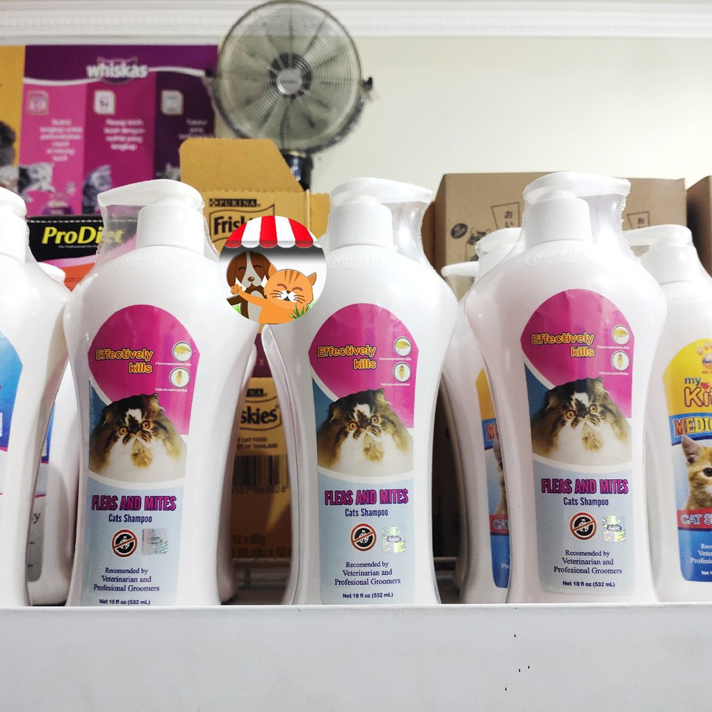 Cat Shampoo My Kitty Fleas And Mites 532 ml - Shampo Kucing Kutu dan Pinjal