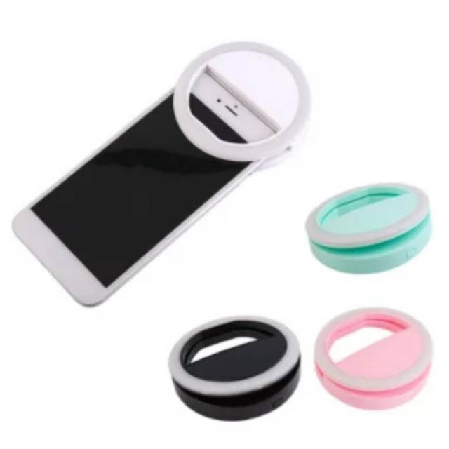 RING LIGHT SELFIE LED - LAMPU LED SELFIE FLASH CLIP CAMERA Tambahan untuk Foto Selfie HP