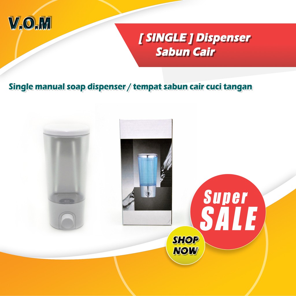 VOM [ SINGLE ] Dispenser Sabun Cair TX11-1 - 0278