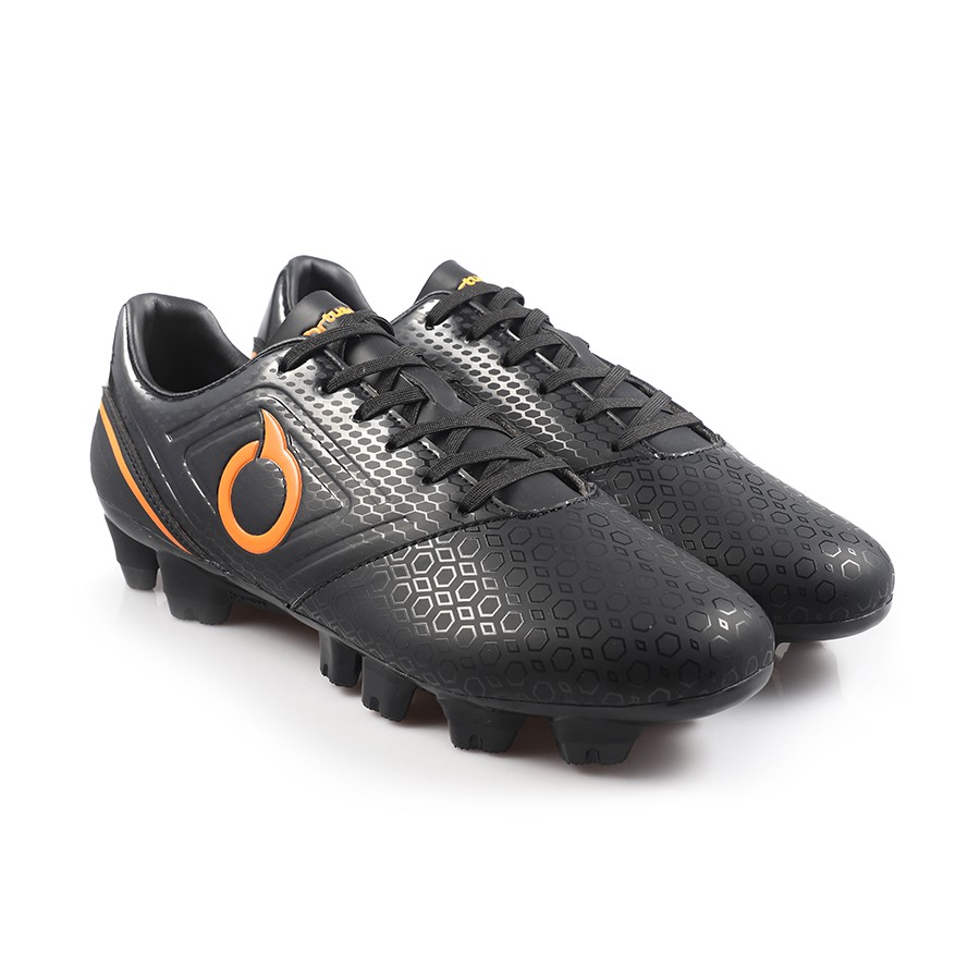 Jual Sepatu Sepak Bola Ortuseight Genesis FG - Black/Ortrange ORIGINAL