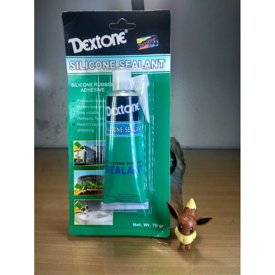 

Lem Kaca Dextone Silicone Sealant 70 gr (1 pcs)