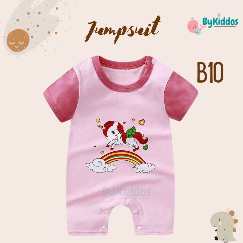 ByKiddos - Jumper Import Lengan pendek / Jumpsuit Import Lucu /  Baju Bayi Imut Lucu / Jumper Bayi Pendek Import Part 2