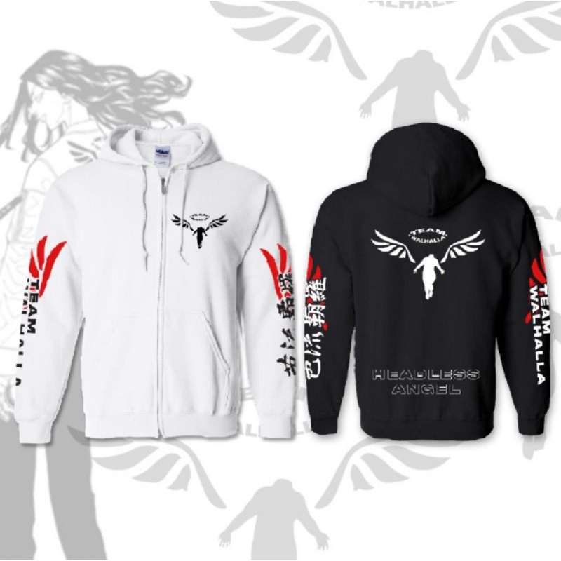 Jacket Sweater Hoodie Team Valhalla/Walhalla Tokyo Revenger zipper Anime Unisex| jaket Switer Hoodie