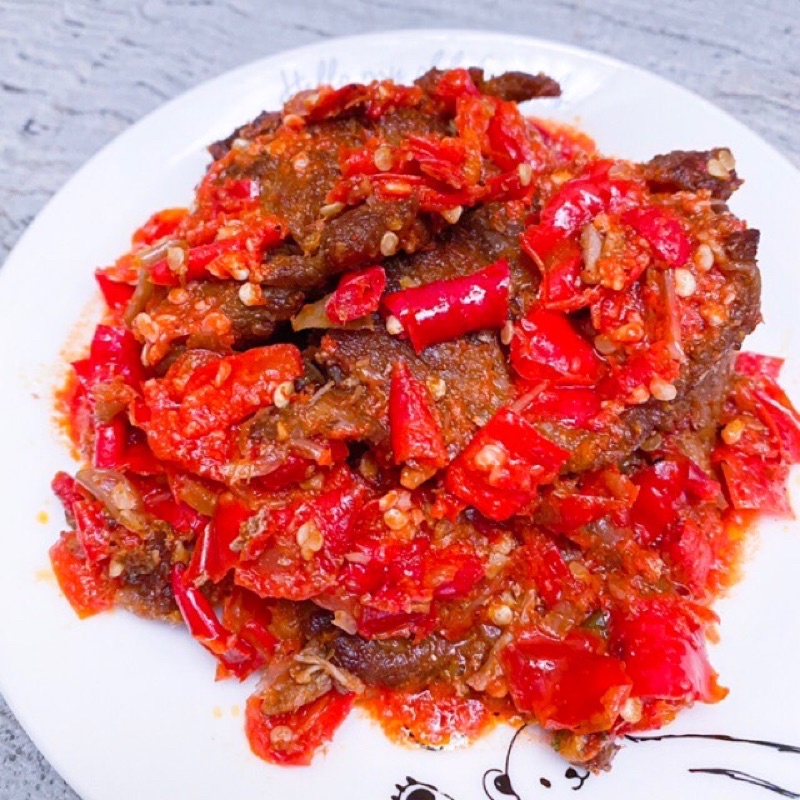 

Dendeng Sapi Balado Makanan Pedas Homemade Masakan Padang Asli Enak Murah